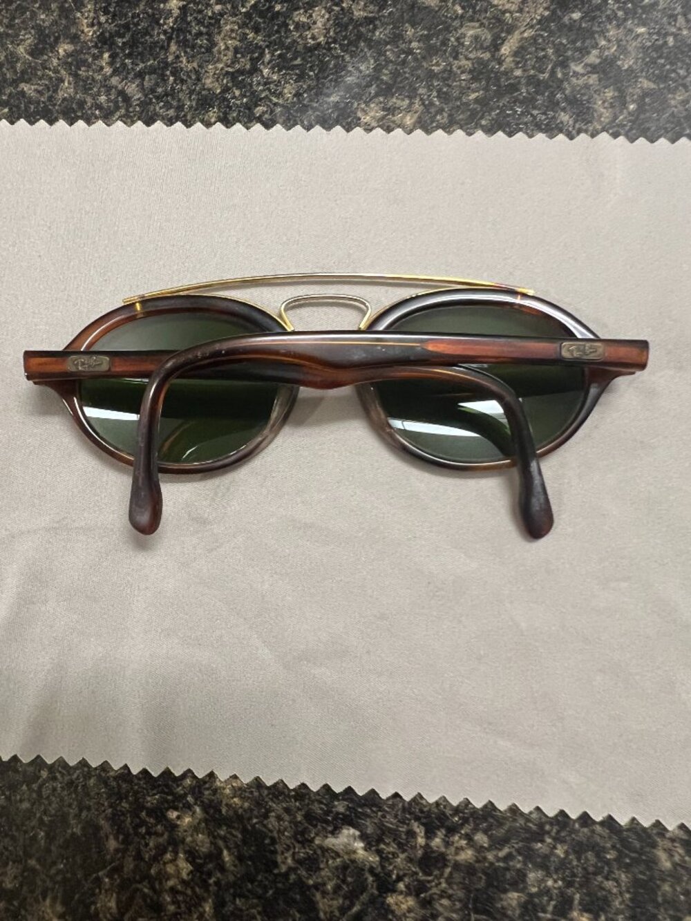 Vintage B&L Ray-Ban Gatsby Style 6 W0941 Tortoise & Gold Sunglasses - Picture 3 of 10
